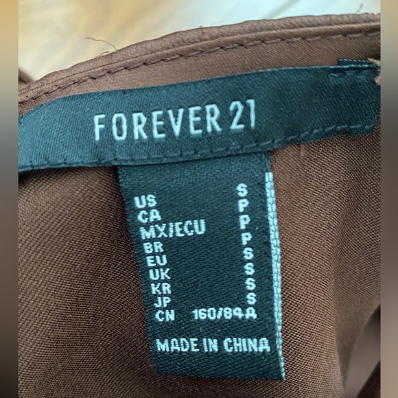 Brown Satin Cowl Neck Top - Picture 3 of 4